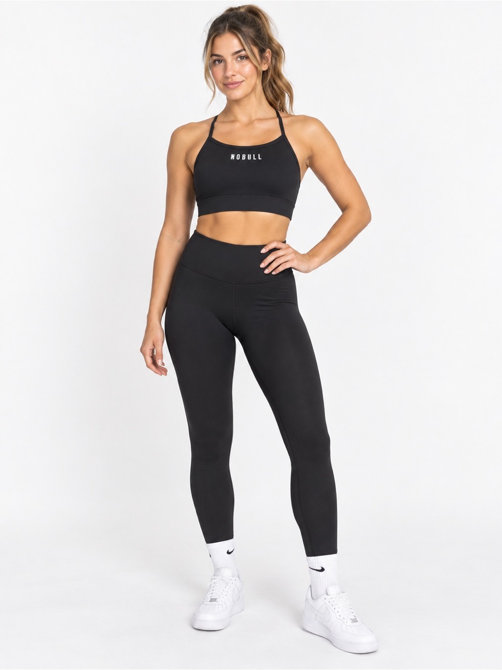 NOBULL Black Strappy Sports Bra XS NWT Crossback Training Workout Athletic